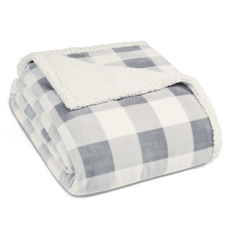 Eddie Bauer Mountain Sherpa Fleece Blanket & Reviews Wayfair